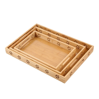 Plateau en bambou pour dessert