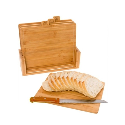 Europe Standard Planche à découper et couteau 100% naturel de bambou