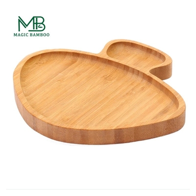 Plaque d'aspiration personnalisée pour les tout-petits plateau de dîner pour bébé en bambou multifonctionnel