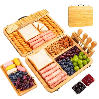 Couteau pliable en bambou durable pour des occasions de divertissement