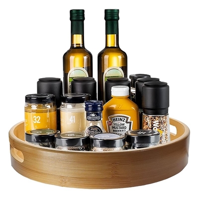10 pouces de bambou paresseux Susan Plateforme tourne-disque pour la cuisine comptoir haut fonctionnel et de conception