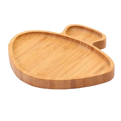 Tablettes de bambou en forme de champignon pour bébé et enfant avec assiette de dîner de style moderne