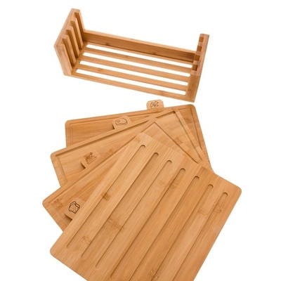 BAMBOO Sublimation Luxe Extra Grand 4 Pcs Coupeur de Bloc Smart Cuisine Coupeur