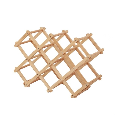 Organisez votre cuisine avec ce porte-bouteilles pliable en bambou