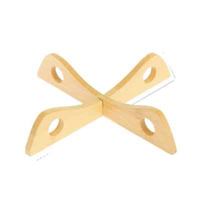 Vaisselle de cuisine détachable et durable Porte-plate en bambou multifonctionnelle