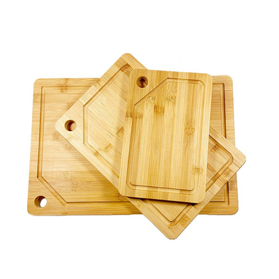Ensembles de planches à découper en bambou durables avec support L 45X30X1.9CM