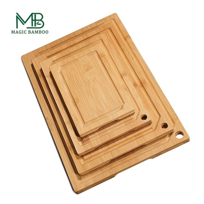 Planche à découper chinoise en bambou durable avec marque de classification pour les produits bruts et cuits