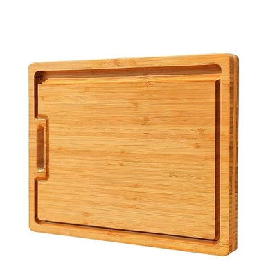 Améliorez votre cuisine avec une planche à découper en bambou de 43,7x32x1,5 cm durable et lourde