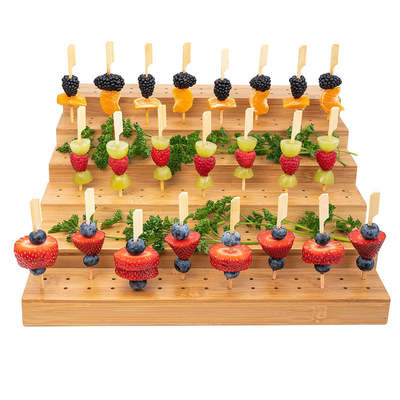 Détenteur de brochette en bambou pour les cocktails buffet et les événements de restauration