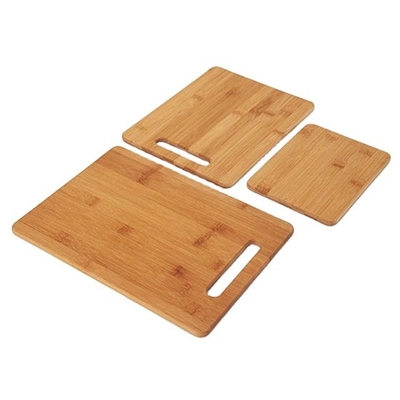 Vendeur en chaud, planche à découper en bambou naturel en 3 pièces, parfaite pour la cuisine et la coupe