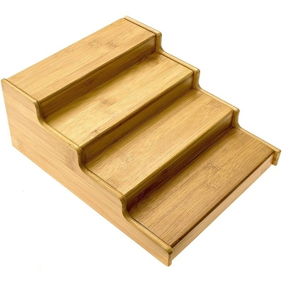 Réservoirs de stockage Étagères simples en bambou Échelle en forme d'épices pour comptoir de cuisine