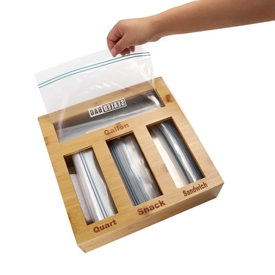 Contenant alimentaire en aluminium 100% en bambou naturel Boîte de rangement avec couvercle