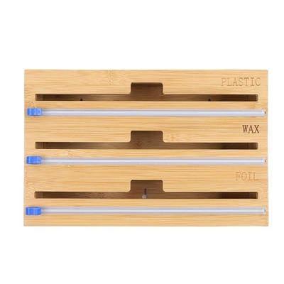 Dispenser à enveloppe en plastique en bambou multifonctionnel pour votre cuisine