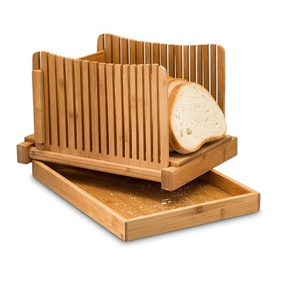 Apportez une machine à découper du pain de bambou avec conception multifonctionnelle 34cm x 24cm x 21cm