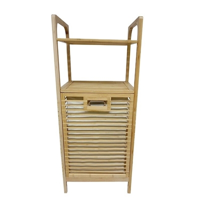 Vêtements de lavage en bambou naturel, panier de rangement, panier à linge sale