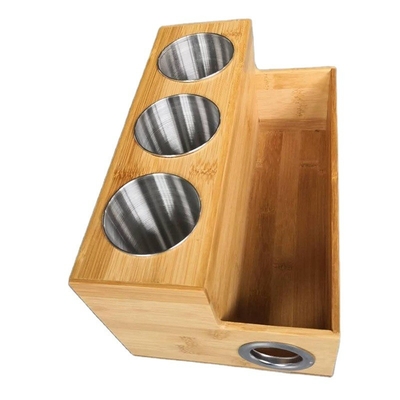 Bambous personnalisé rangement de salle de bain Rack organiseur d'appareil de cheveux