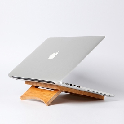 Porte-tablette en bambou pliable et réglable