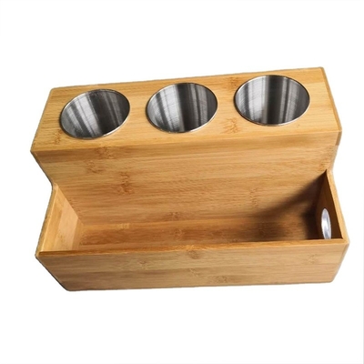 Tableau de rangement de la salle de bain en bambou