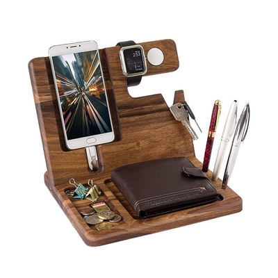 Stand debout en bois de bambou réglable pour ordinateur portable Stand pliable pour bureau