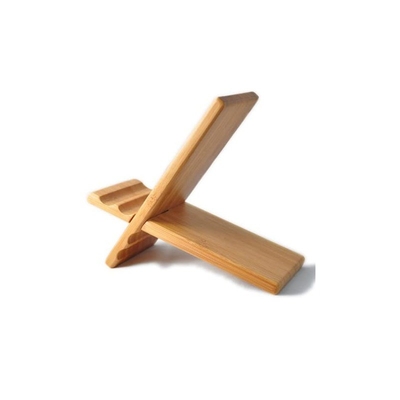 Porte-disque portable pliable en bambou