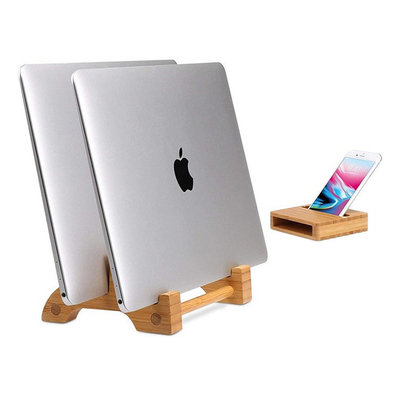 Portatif réglable Stand de bambou portable vertical personnalisé