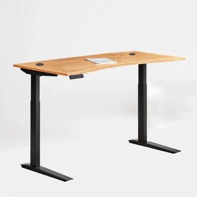 Porteurs de rangement à un seul niveau Racks Bambou électrique ascenseur réglable ergonomique Bureau d'ordinateur Bureau de travail