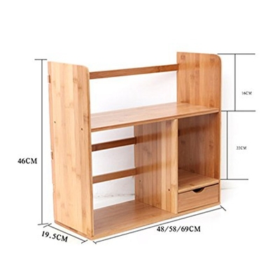 Rectangle BAMBOO porte-fichiers bureau garde-livres pour les besoins polyvalents et durables
