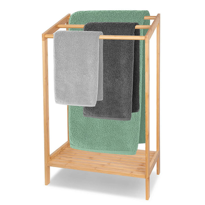 Porte-serviettes en bambou de 3 niveaux de couleur personnalisée