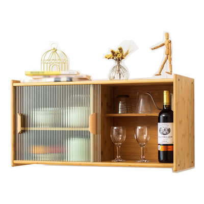 Bannière de cuisine montée sur le mur avec porte transparente