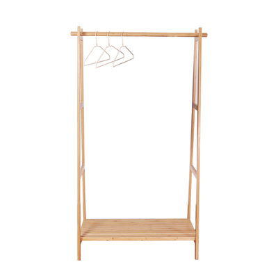 Étagère non pliable Design moderne Vêtements de chambre Organisateur Vêtements en bambou solide