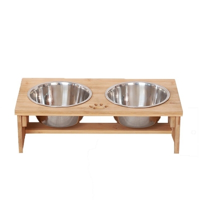 Alimentateur automatique pour animaux de compagnie de 1L avec conception multifonctionnelle à doubles bols élevés