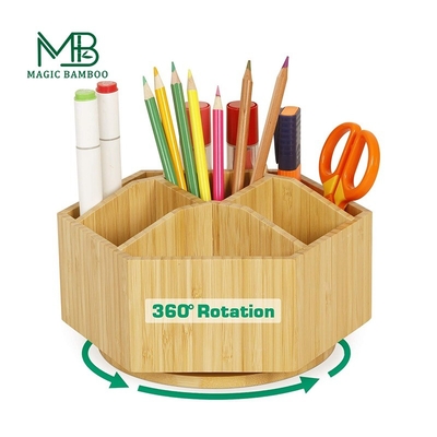 Porteur de stylo rotatif à 360 degrés Cute et créatif boîtes de rangement poubelles pour logo du client