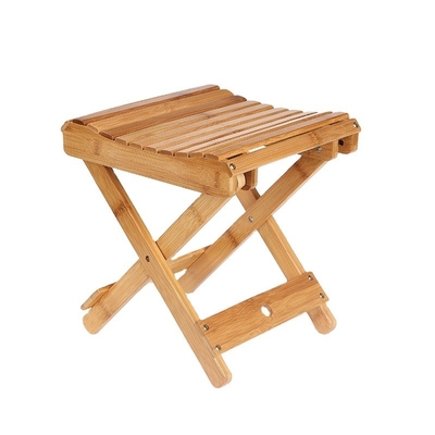Moderne design adulte enfants portable tabouret pliant en bambou naturel pour l' extérieur