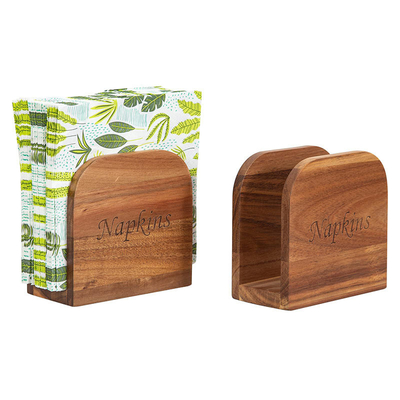 Dispensateur de serviettes en bambou pour table vertical Parfait pour l' intérieur et l' extérieur