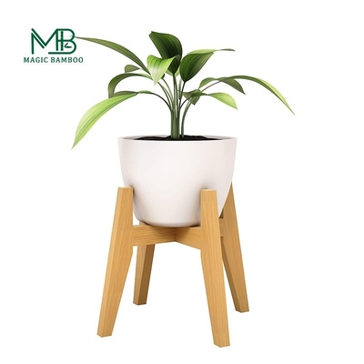 Moderne porte-pot de plante de bambou durable pour fleur artificielle intérieure