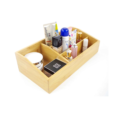 Certificat CE Organisateurs de rangement de bureau en bambou modernes avec séparateur amovible