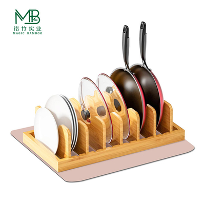 Étagère de rangement multifonctionnelle de cuisine en bambou de haute qualité