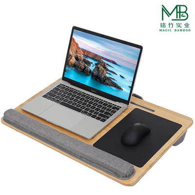Bureau portable en bambou léger pour bureau à domicile